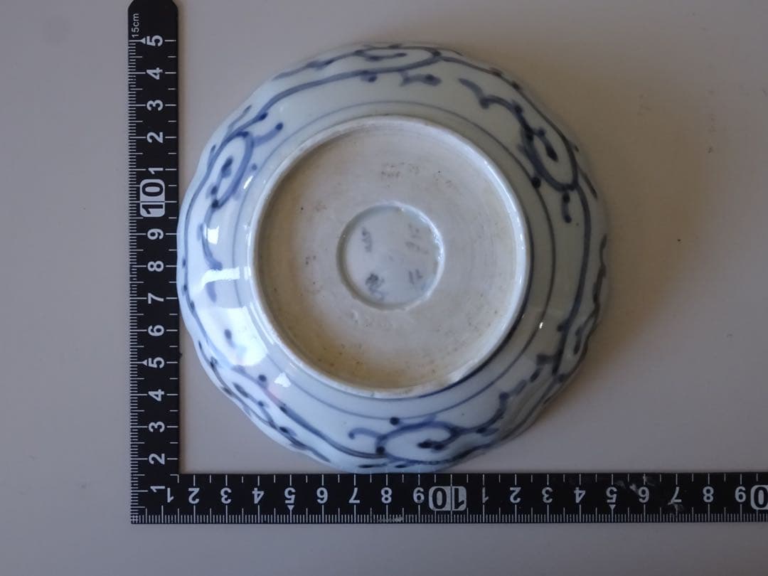 江戸時代　後期　古伊万里　松竹梅　蛸唐草文　膾皿　5客　なます皿　向付　取皿