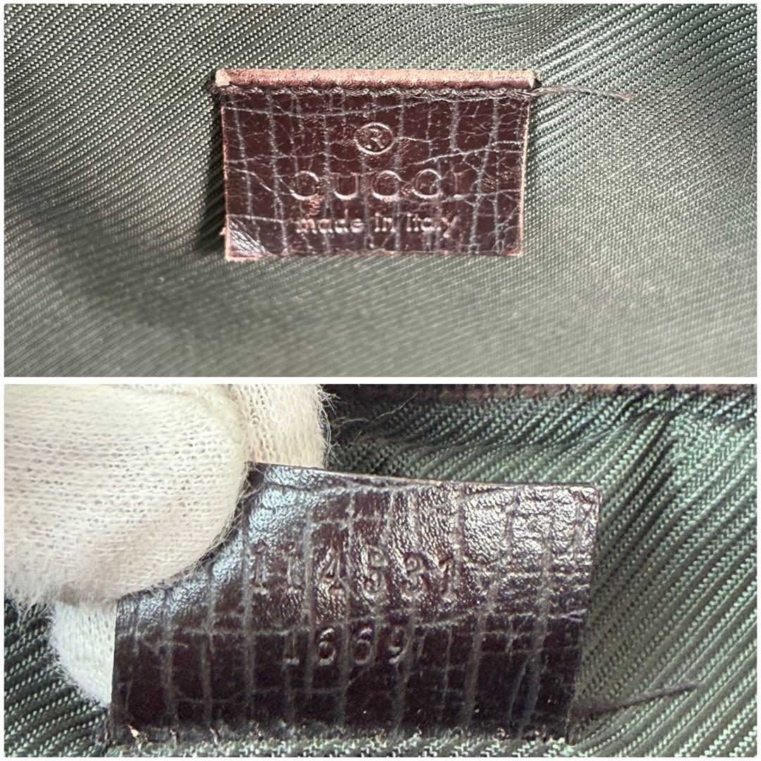 美品✨GUCCI グッチ GGスプリーム ショルダーバッグ PVC×レザー