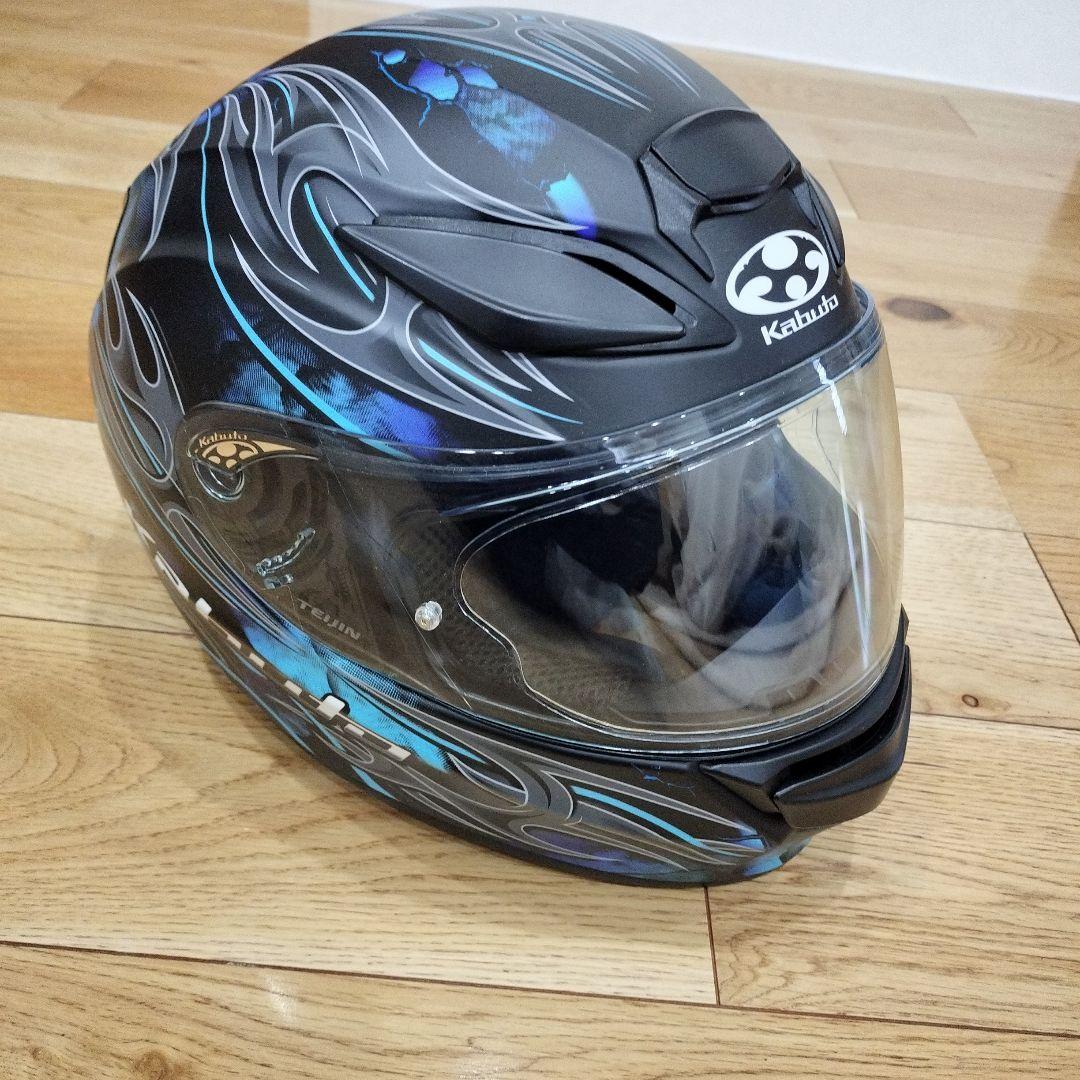 し*♪様 Kabuto SHUMA FLAME フルフェイスヘルメット 黒・青