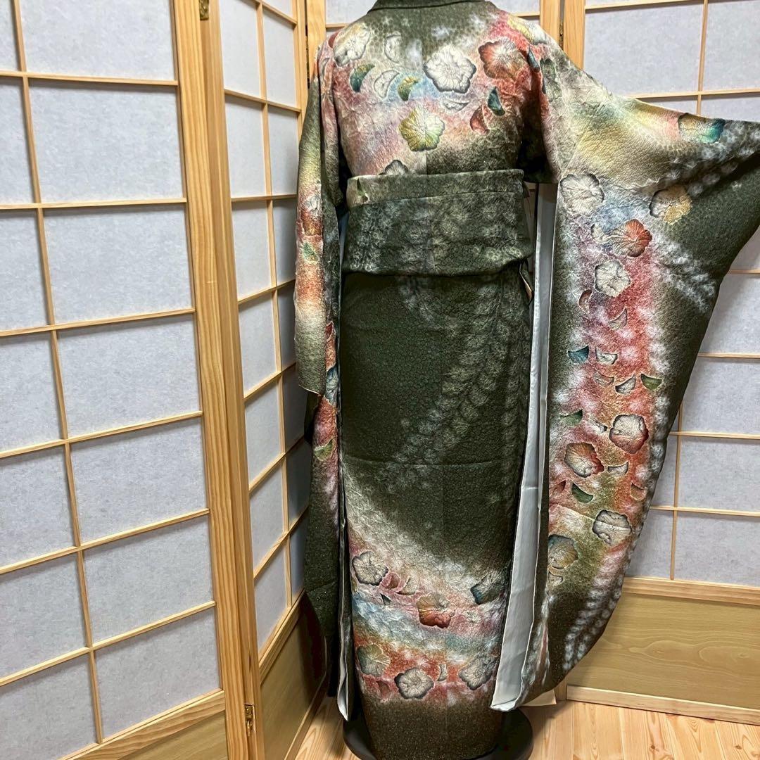 こさみ様［5486］振袖 4点セット 美品 辻ヶ花 成人式 卒業式正絹 着物 袷