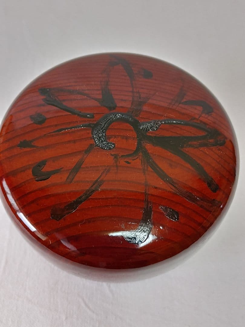 菊棗(菊花平棗)百の内　五代堀内宗完自画