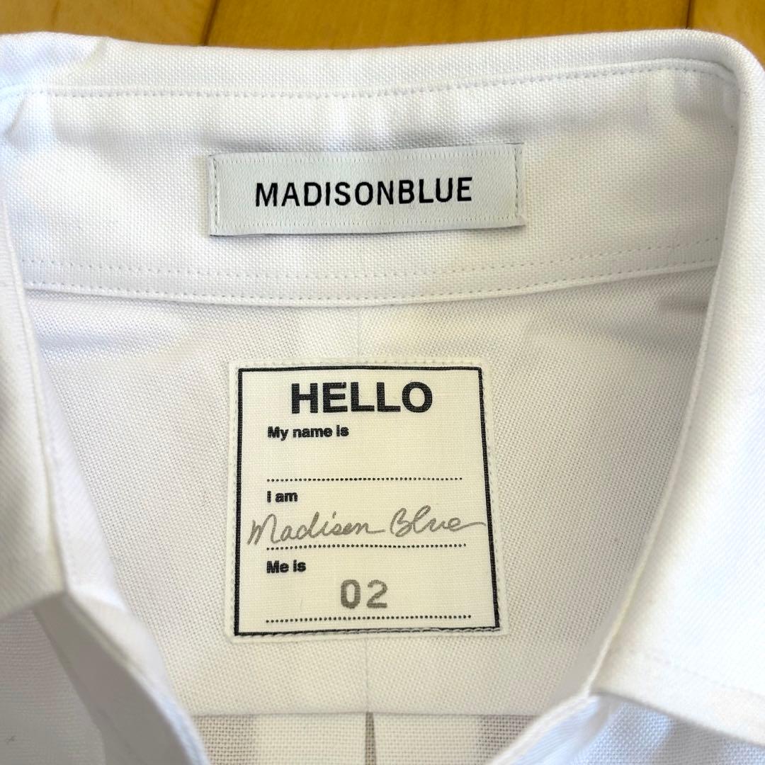 MADISONBLUE マディソンブルー 丸襟 ノースリーブシャツ ホワイト