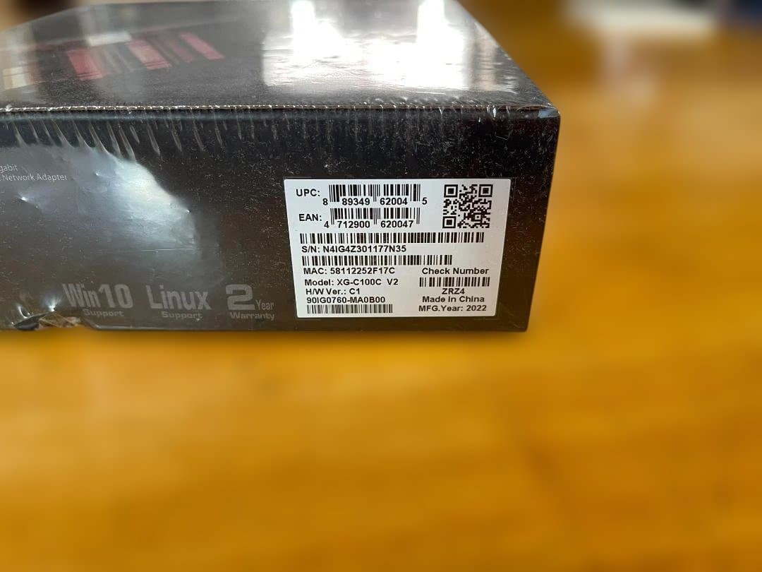 ASUSTek XG-C100C V2 PCI-Eネットワークアダプター