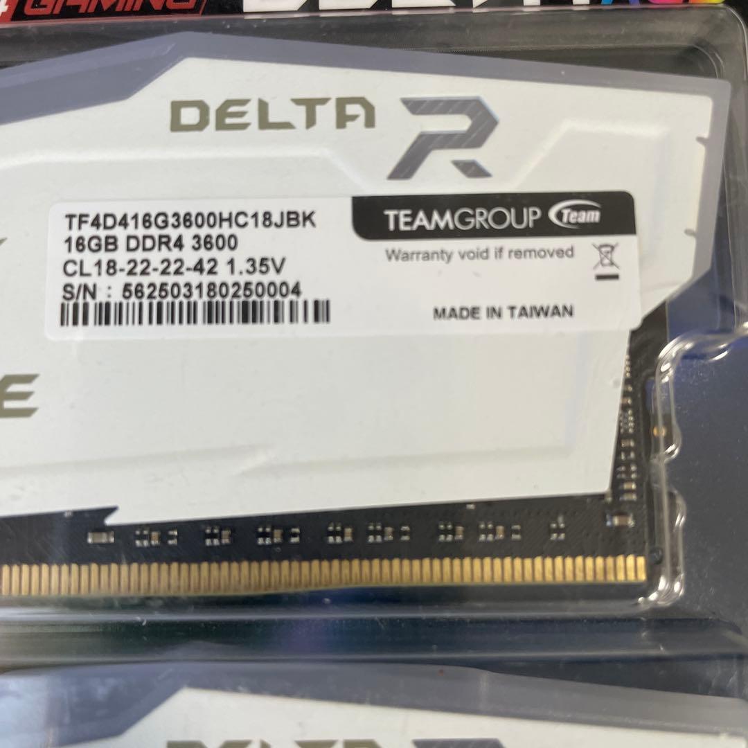 秋*男様 Team T-FORCE RGB DDR42x16GB 3600MHz