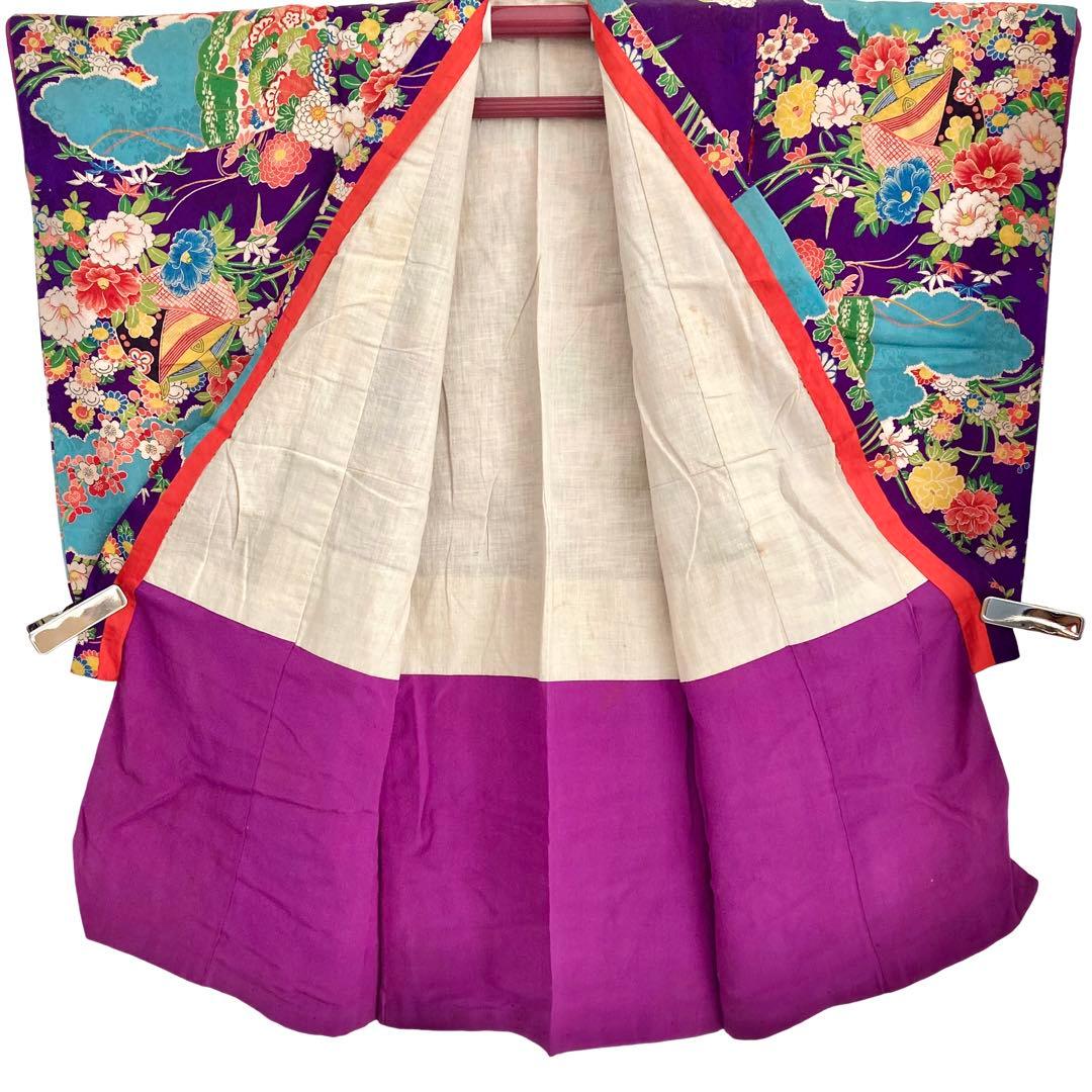 アンティーク　女の子　子供着物　七五三　アンティーク着物　NO6