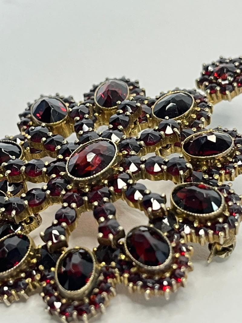 ガーネットブローチ ペンダントTOP　大型　アンティーク