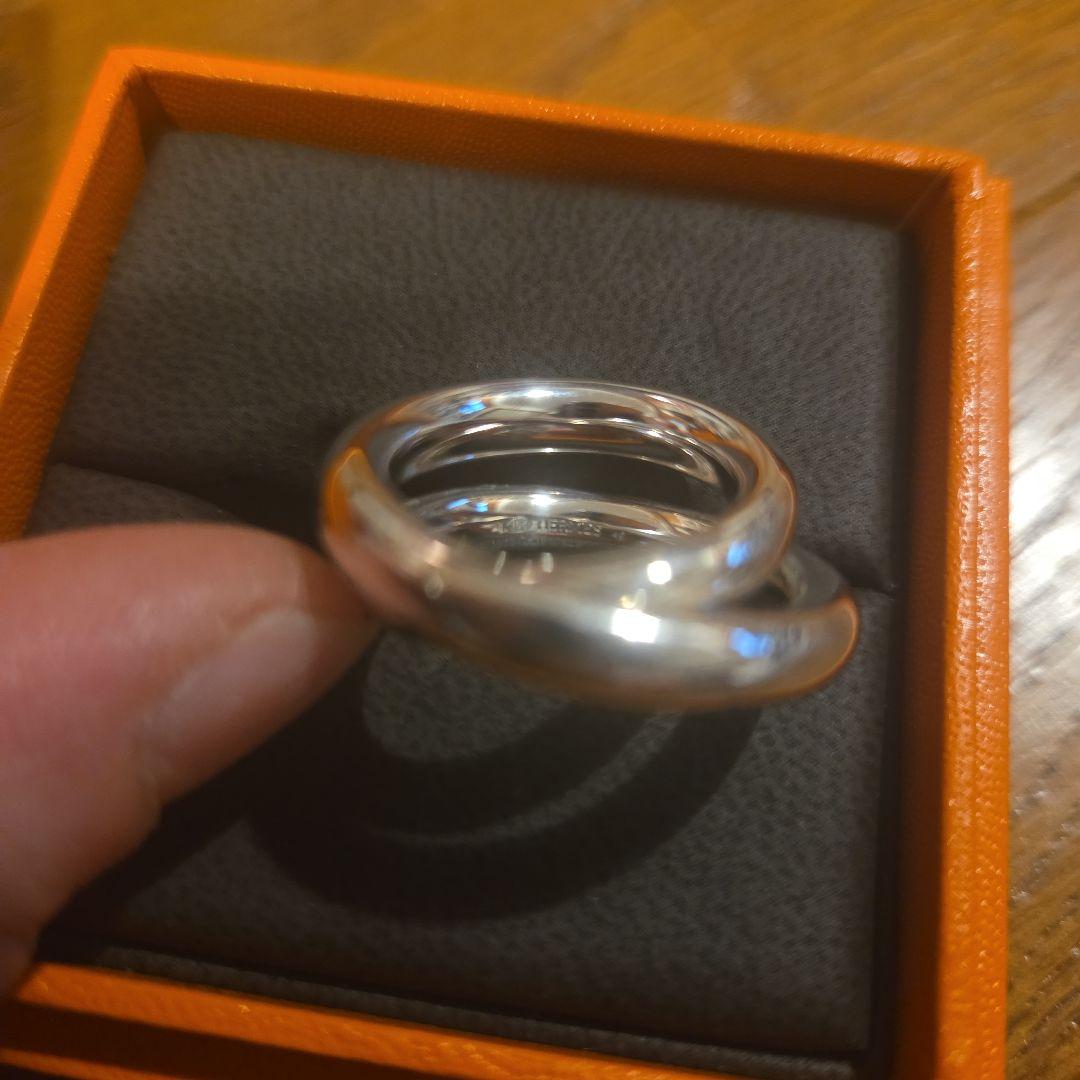 美品　エルメス　ヴェルティージュ　シルバー　リング49