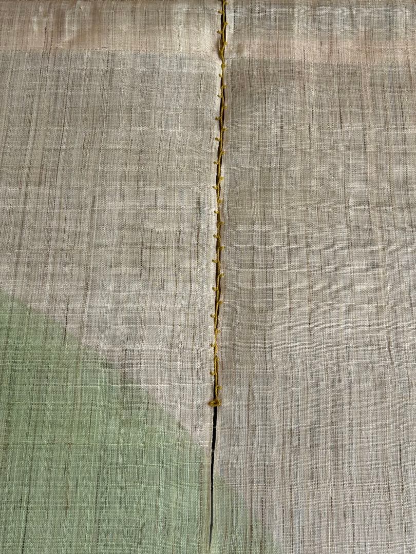 手描手染のれん「春の訪れ　若草」小川光章新品