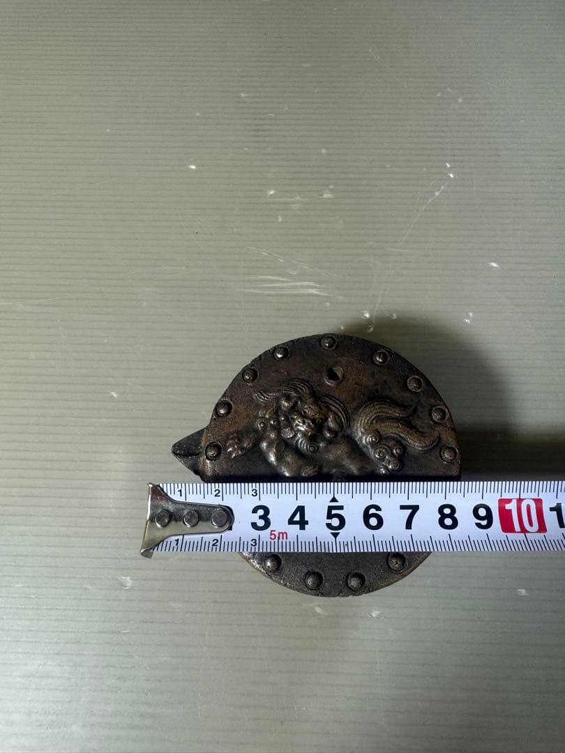 2650 文房四宝書道具　備前焼　唐獅子文　水滴