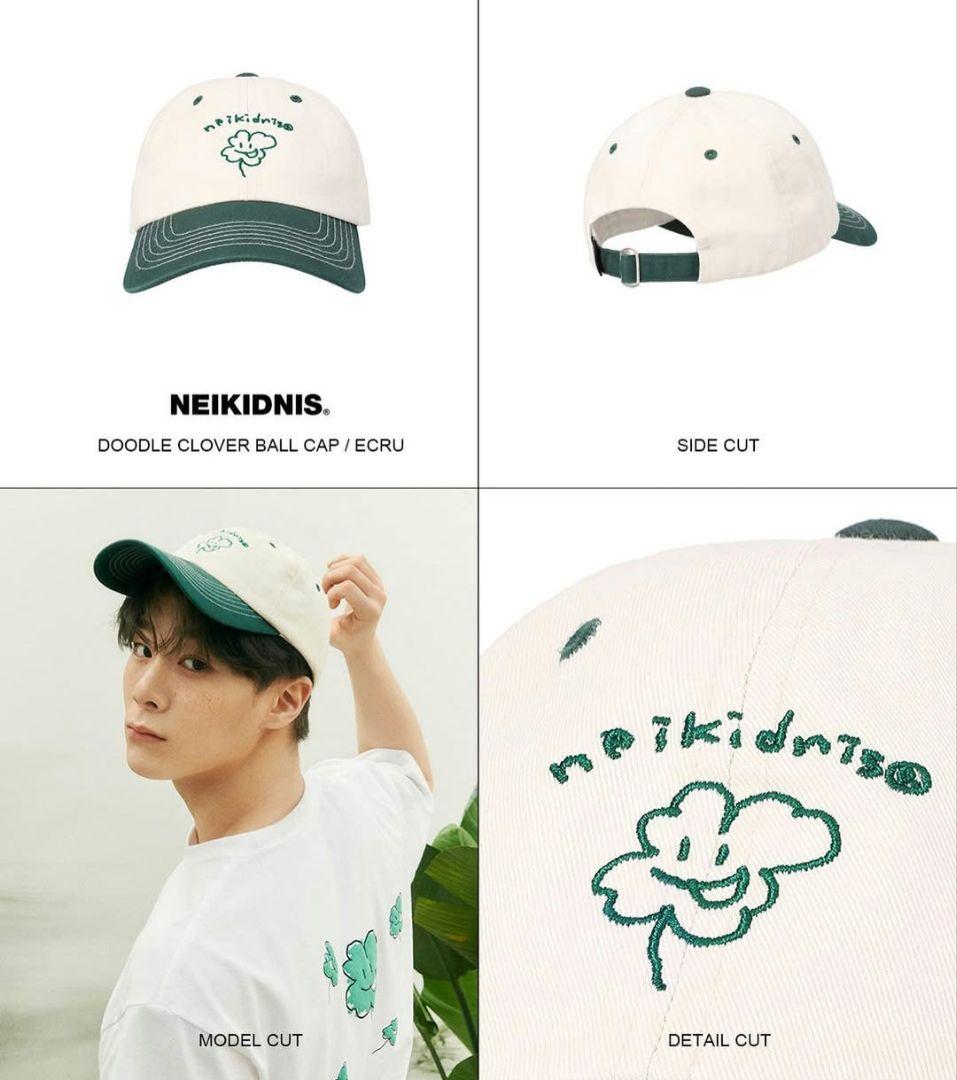 ☆moon☆ムンビンNEIKIDNIS DOODLE CLOVERキャップ