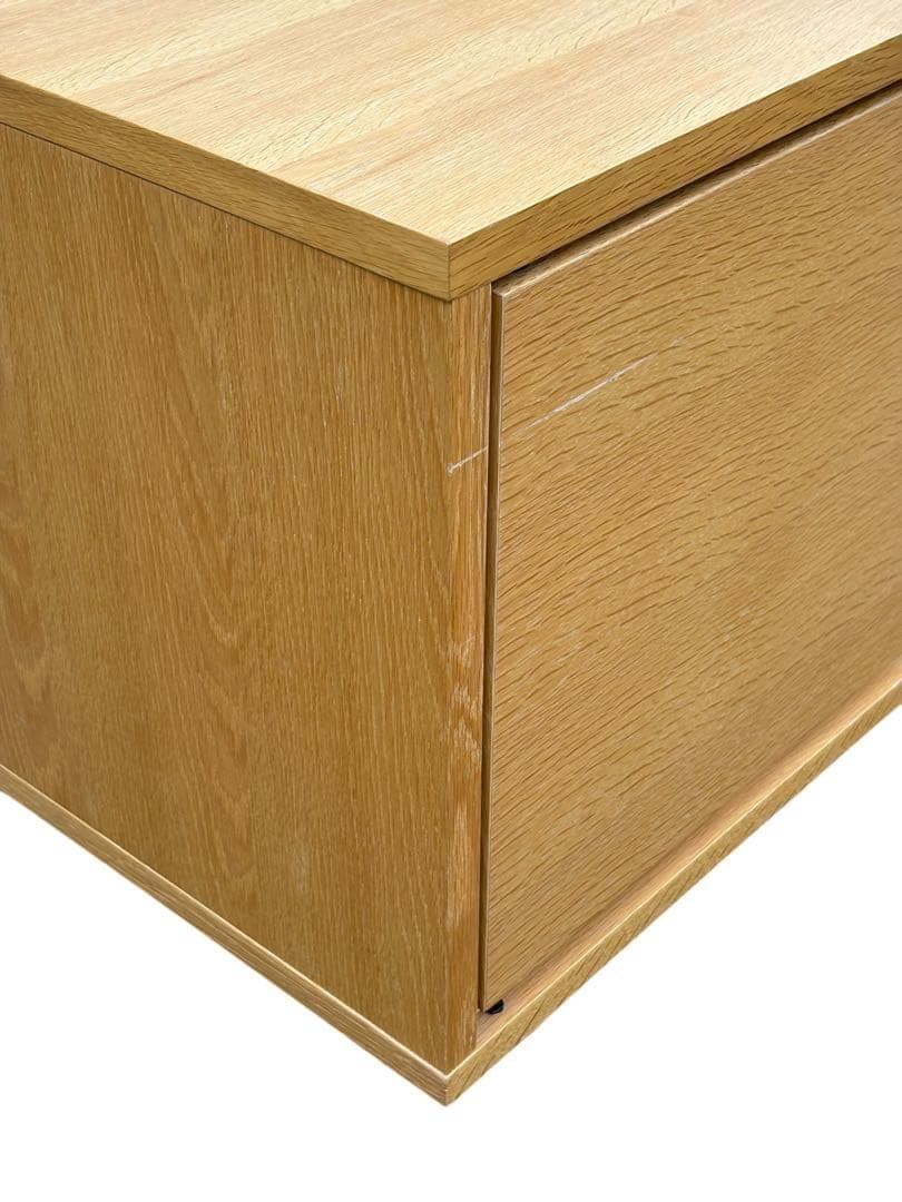 【年末限定】無印良品 スタッキングキャビネット オーク材 テレビ台 廃盤品