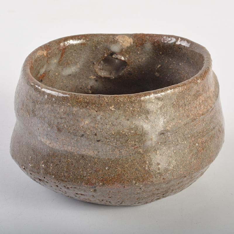 茶道具　唐津焼　古唐津　刷毛目　片口茶碗　C　R7493