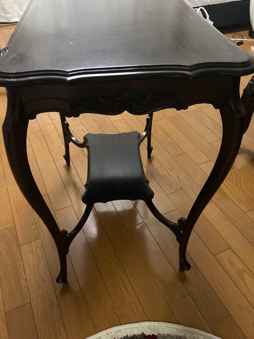 アンティーク木製テーブル ダークブラウン