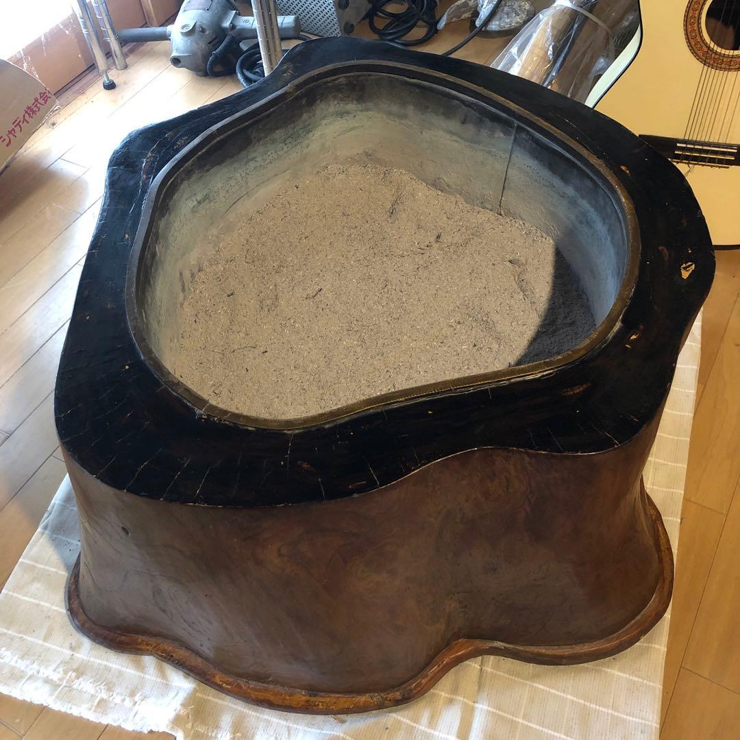 火鉢　欅　ケヤキ　骨董　アンティーク　レトロ　古道具
