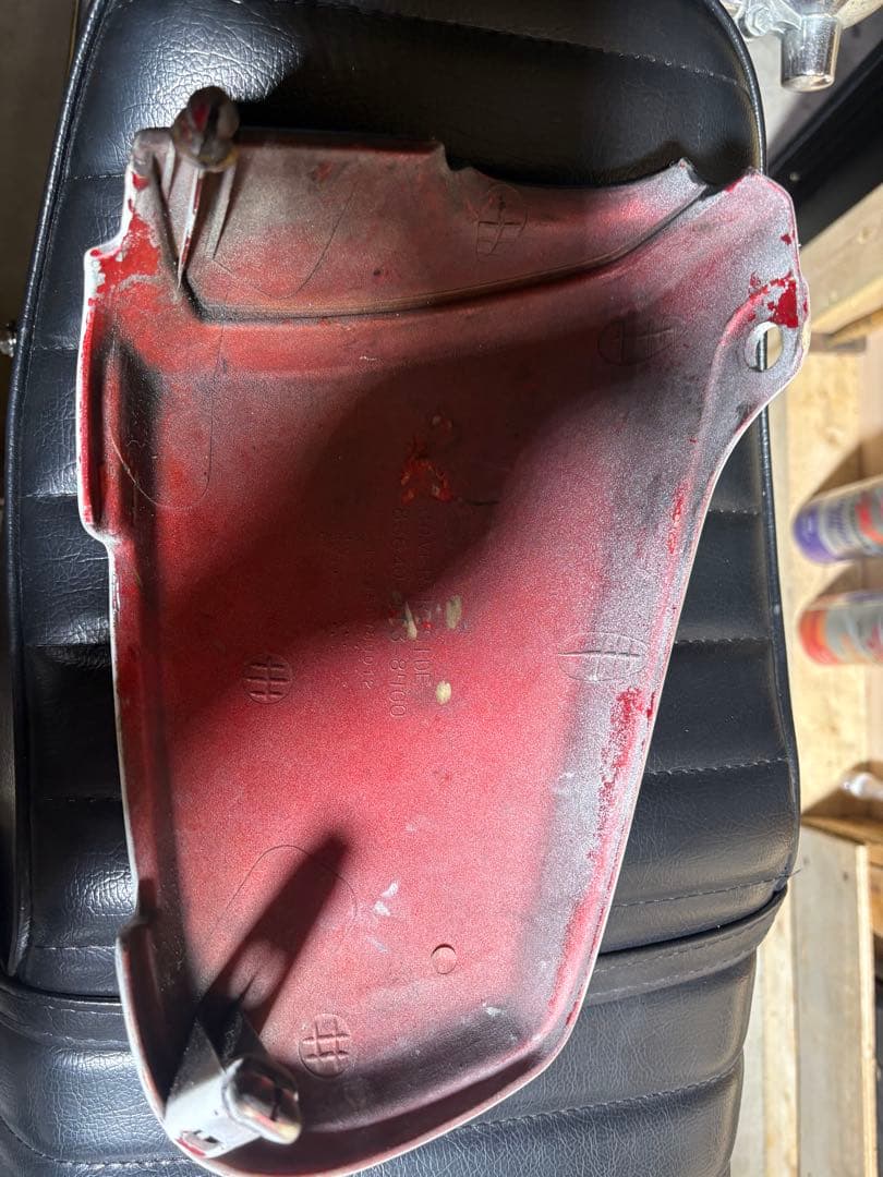 CB400T 角タンク　サイドカバー　セット