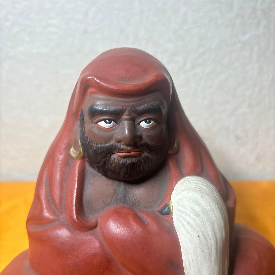 陶芸 置物 春画人形 達磨・だるま 美人裏絵置物風俗艶人形