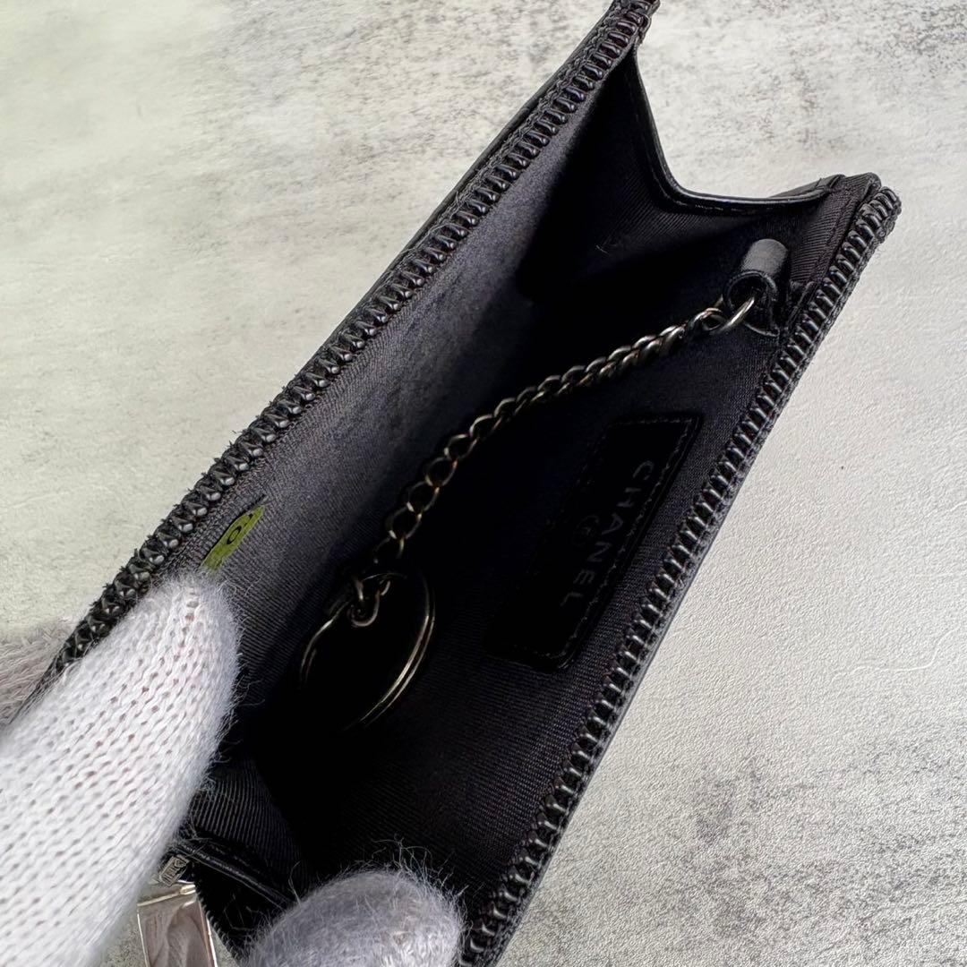 CHANEL シャネル　キャビアスキン　デカココ　ケース　カードケース