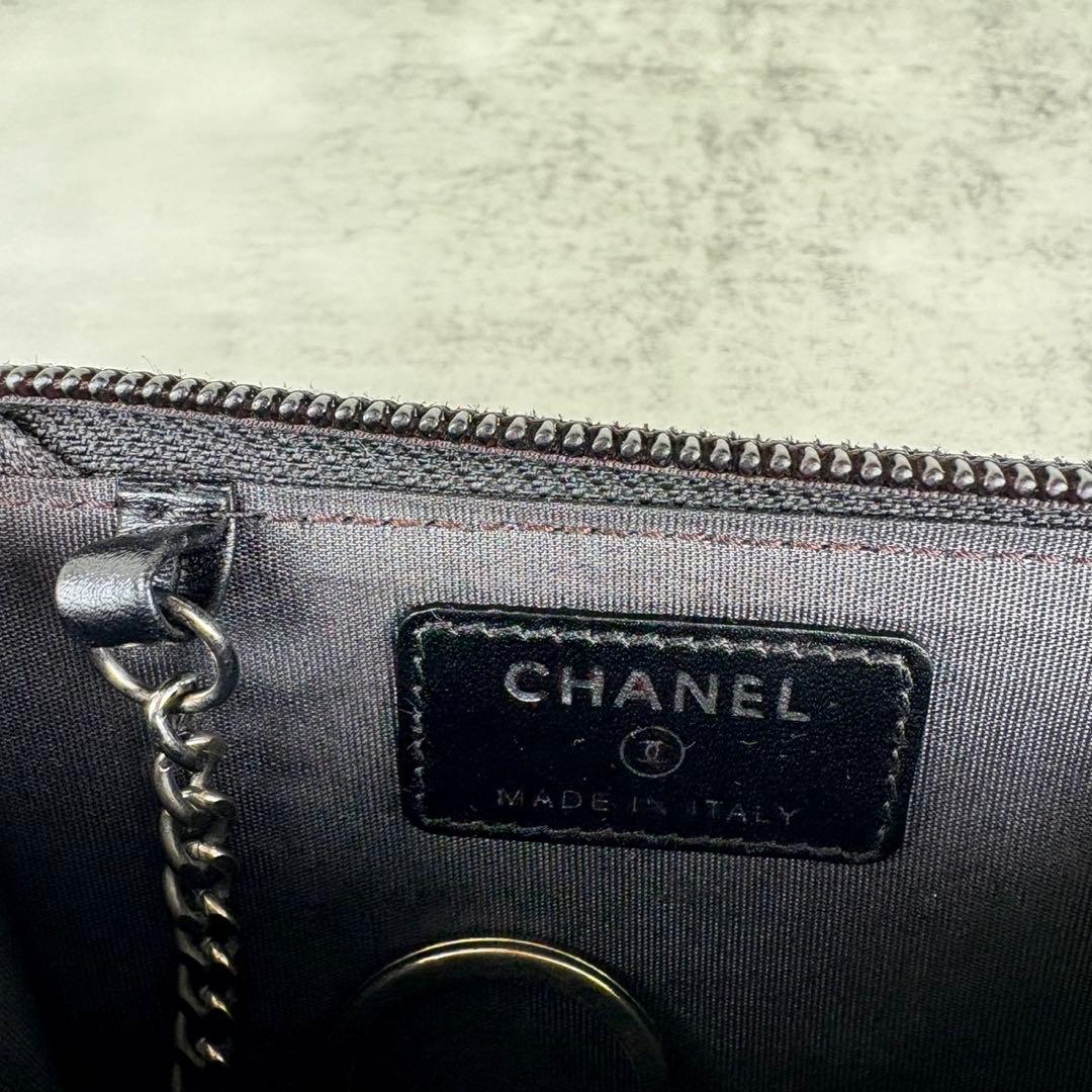 CHANEL シャネル　キャビアスキン　デカココ　ケース　カードケース