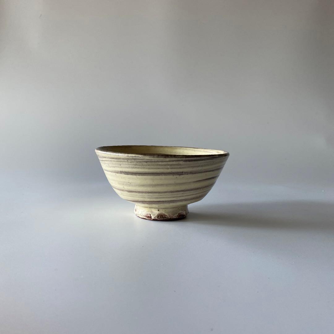 舩木道忠 刷毛目茶碗 共箱付