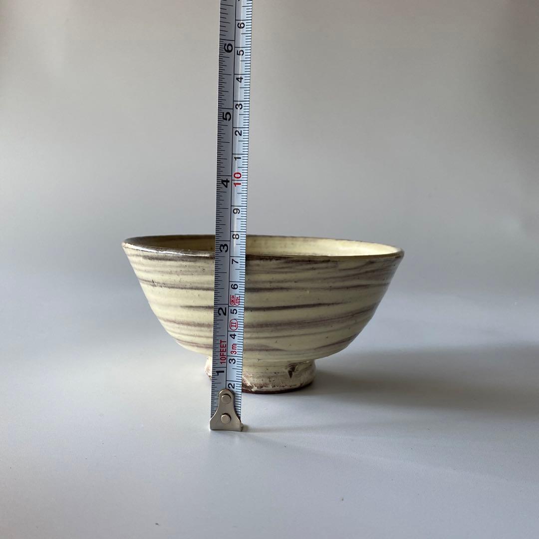 舩木道忠 刷毛目茶碗 共箱付