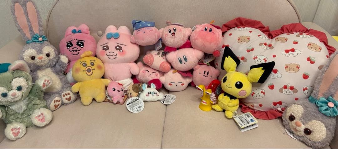 ぬいぐるみ　マスコット　ガチャガチャ　まとめ　カービィ ちいかわ　ポケモン