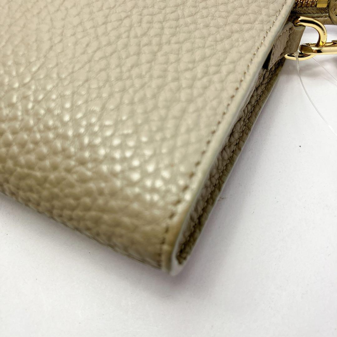 3335◯ TORY BURCH ベージュ レザー ショルダーバッグ