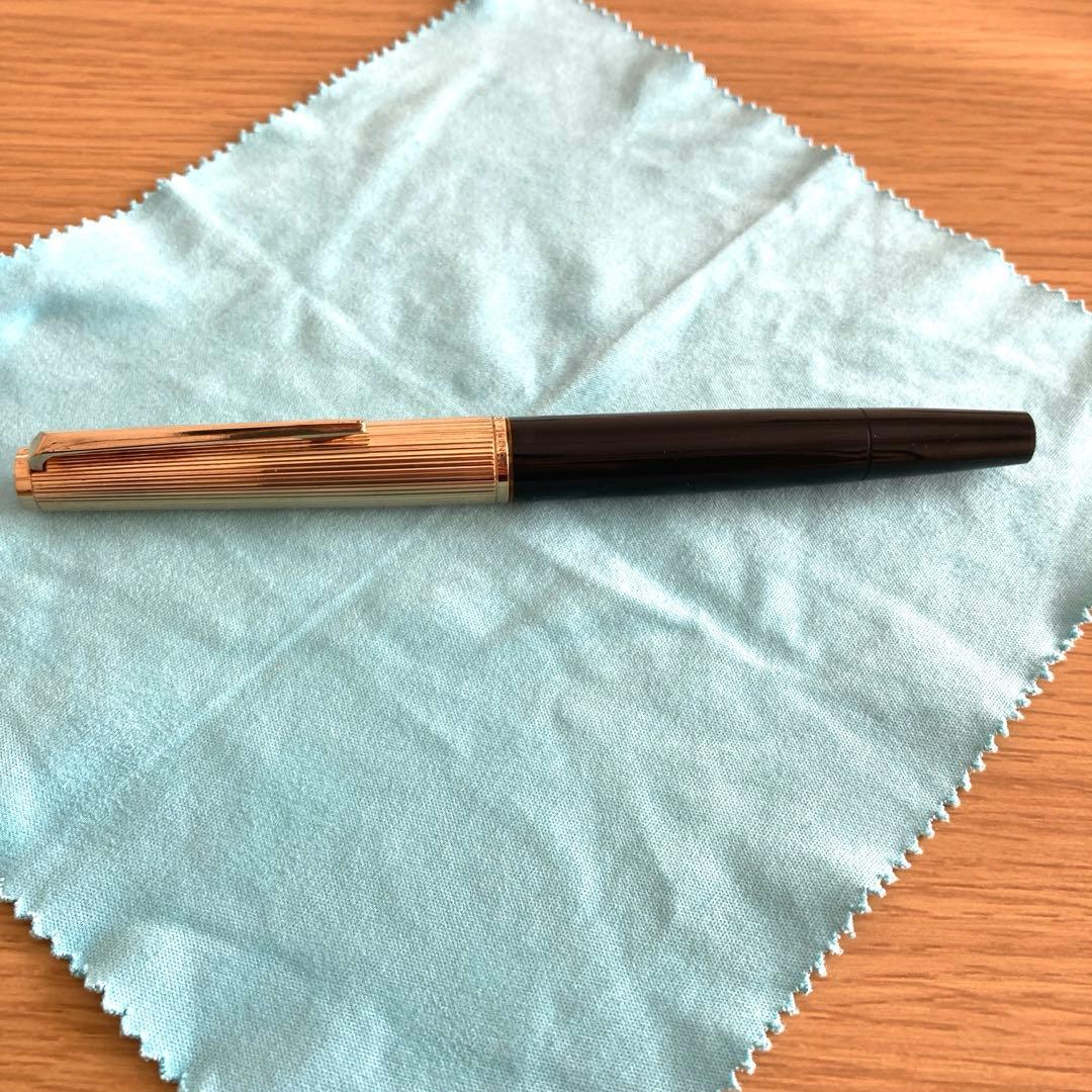 1/27終了　モンブラン124 万年筆　18金ペン先EF(海外極細)相当　吸入式