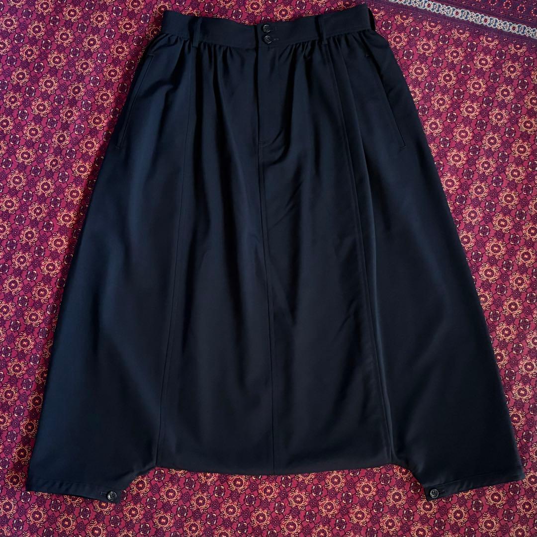 ✱コムデギャルソン 黒 ウールギャバ サルエルパンツ　XS ✱