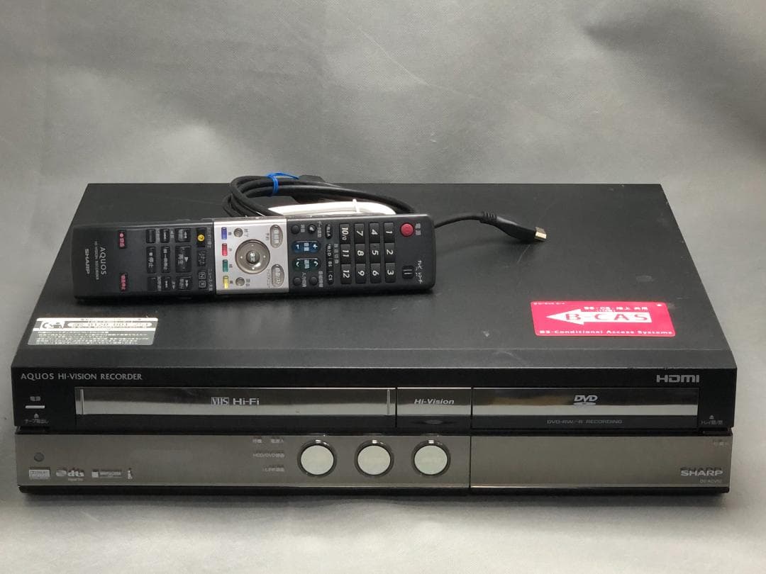 シャープ AQUOS DVD/ビデオ一体型レコーダー「DV-ACV52」　動作品