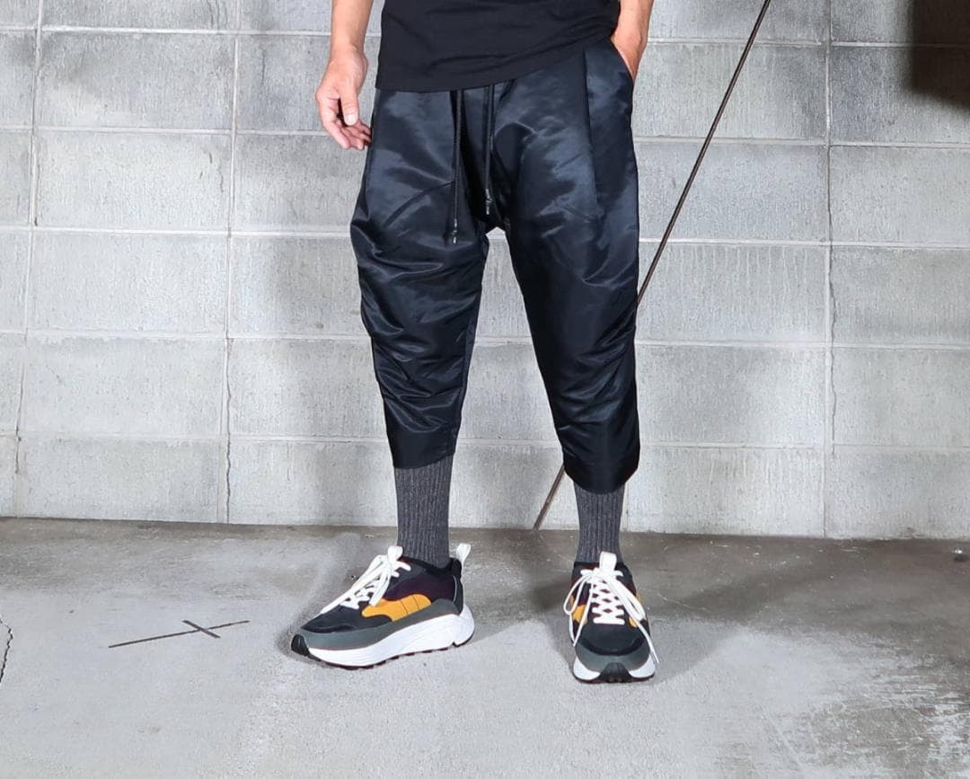 未使用 リップヴァンウィンクル サルエル クロップドパンツ 5 黒 RB-332