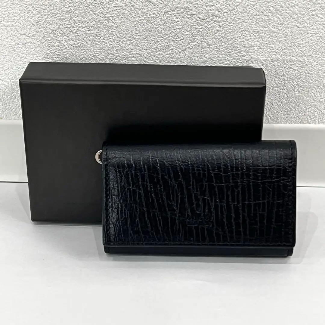 新品未使用 GUCCI グッチ ブラックレザー 6連 キーケース 04579