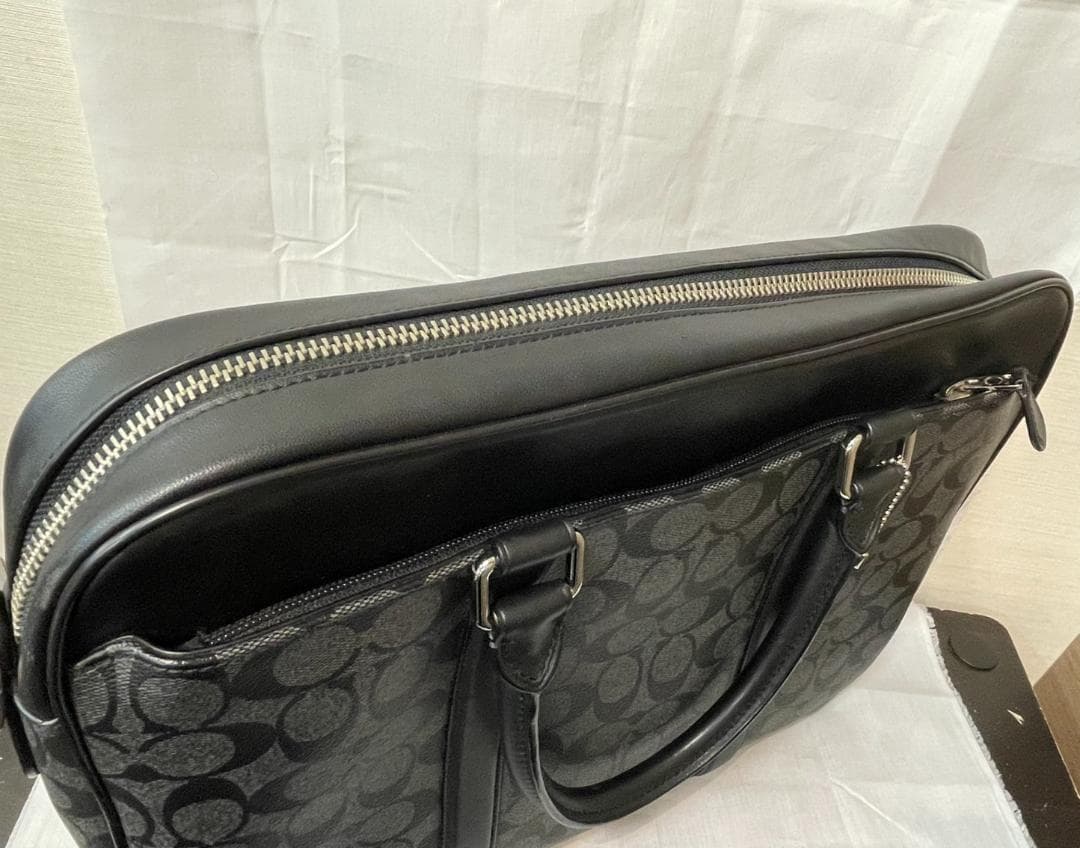 COACHコーチ F54803 ビジネスバッグ ブラック黒系 メンズ PVC