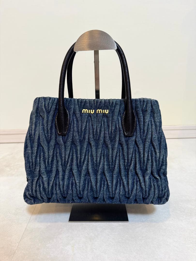 miu miu ミュウミュウ ハンドバック デニム マテラッセ