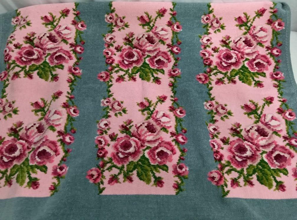 FEILER☆フェイラー シュニール織 花柄 バスタオル