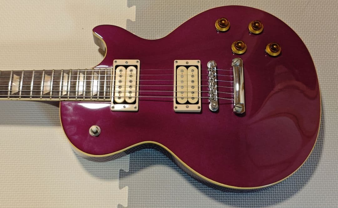 レスポールスタイル オリジナル エレキギター パープル