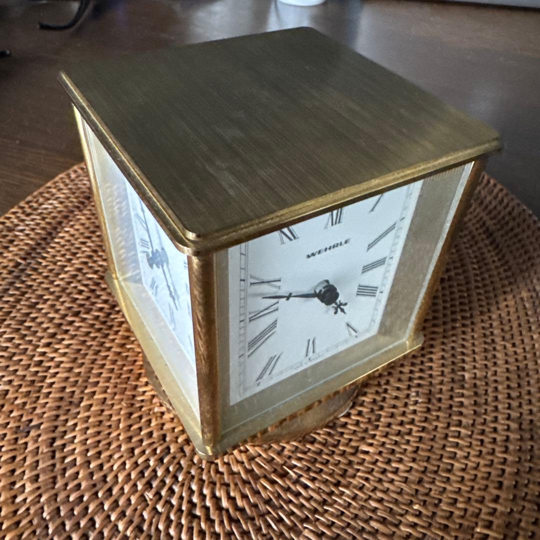 WEHRLE 会議卓時計　ゴールド 置時計 クラシック