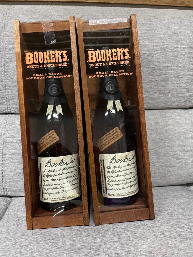 ☆ブッカーズ 2025 バーボンウイスキー 750ml 専用木箱入 2本セット☆