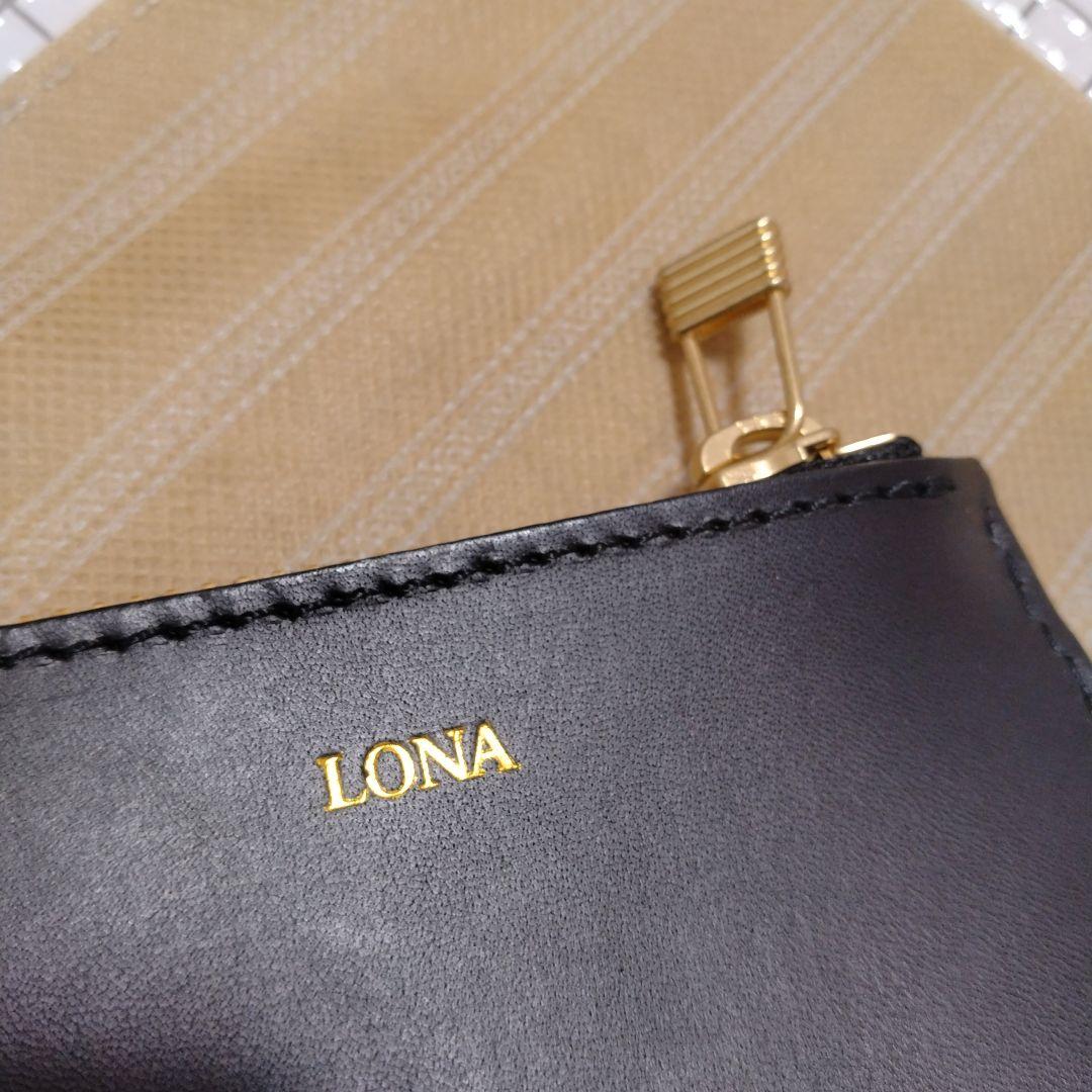 【LONA】Box mini wallet -ento- ブラック