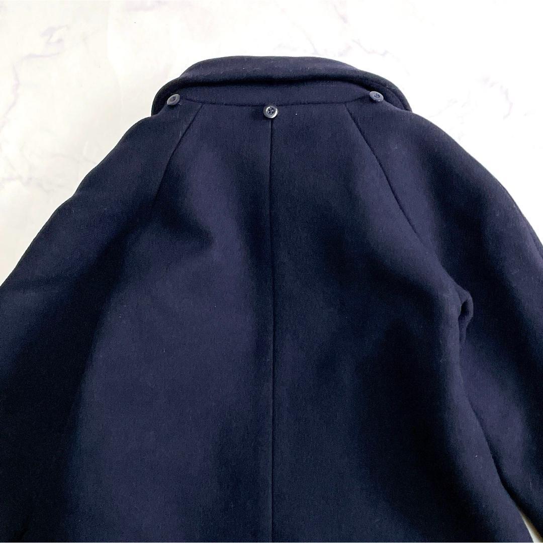 美品 ジャカディ ウールコート 赤ファー付 フード付 3way 128cm 8A