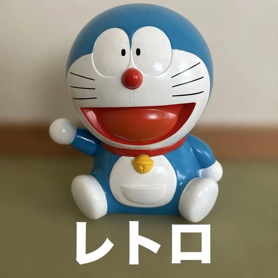 レトロ　音声機能付きドラえもん　貯金箱