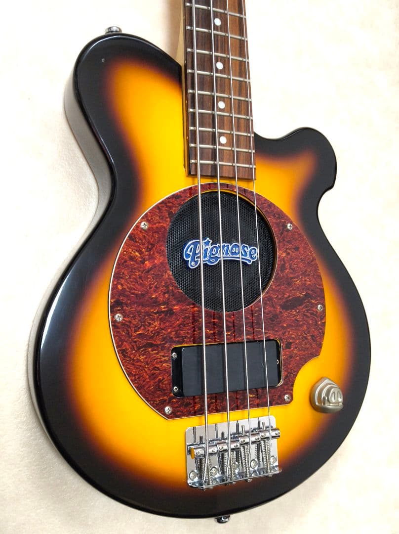 【超美品】PIGNOSE アンプ内蔵ミニベース BS 専用ケース付きピグノーズ