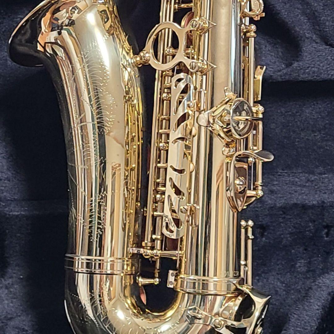 美品 テナーサックス SELVA 管楽器 ケース付 彫刻 セット アルトサックス