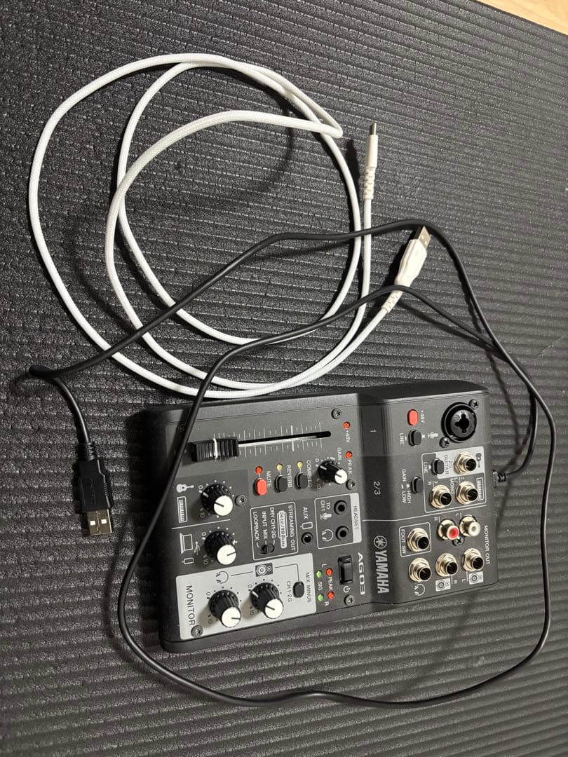 ヤマハ AG03MK2 3チャンネル オーディオインターフェイス