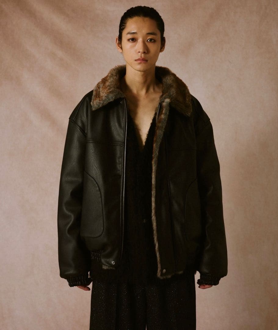 Camphorwoodフェイクレザーファー2wayリバーシブルフライト