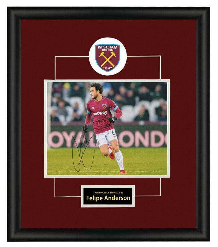 直筆サイン入り写真 フェリペ・アンデルソン・ペレイラ・ゴメス  SA鑑定済