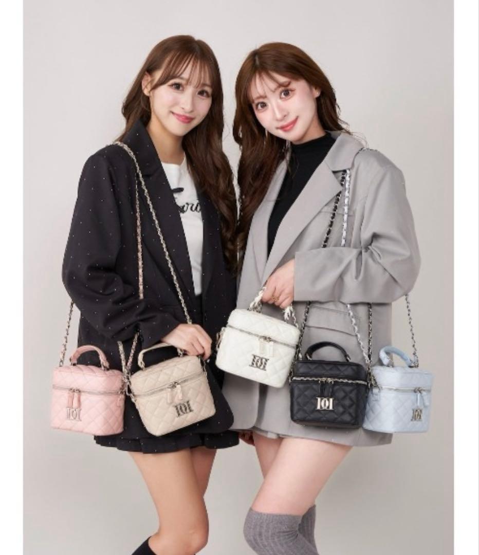 キルティングスクエアミニバッグ