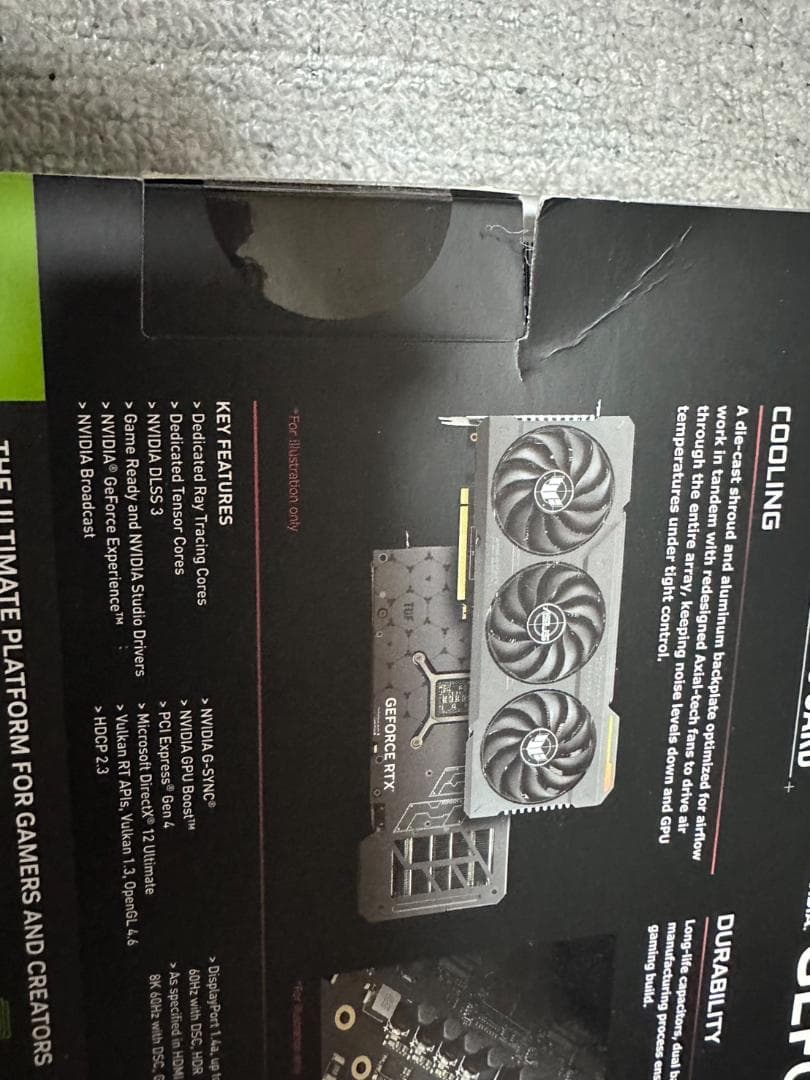 グラフィックボード・グラボ・ビデオカード ASUS TUF GeForce RTX 4070 Ti OC