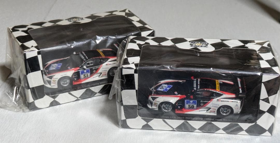 エブロ 1/43 LEXUS LF-A ニュル24時間 2010　2台まとめて