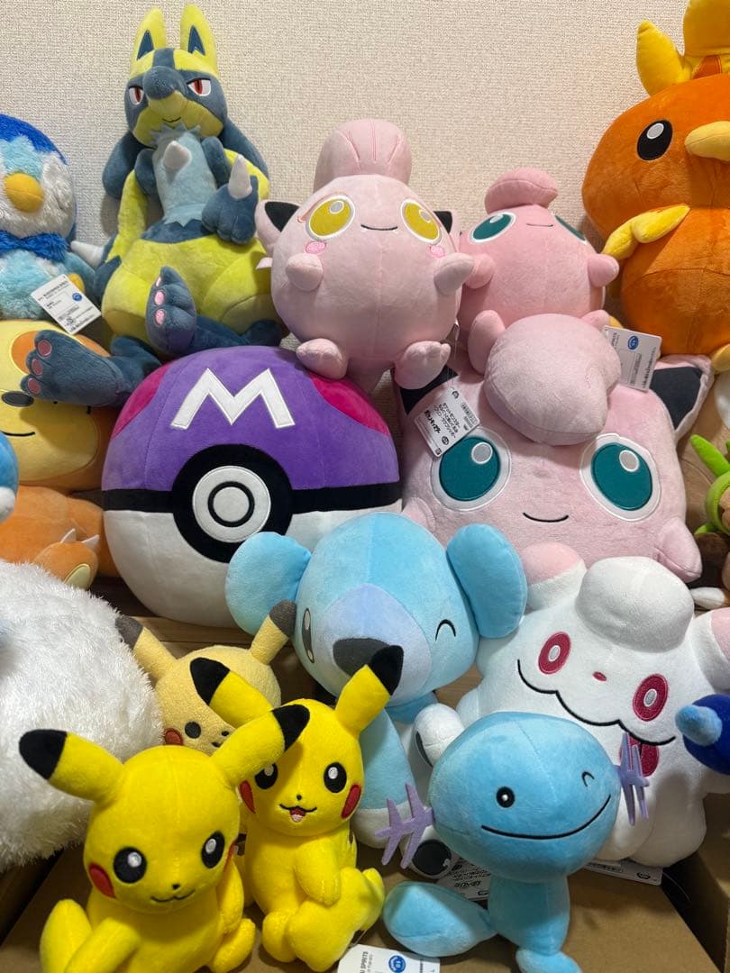 ポケモン ぬいぐるみ20体　チルタリス　マスターボール　アチャモ　まとめ売り