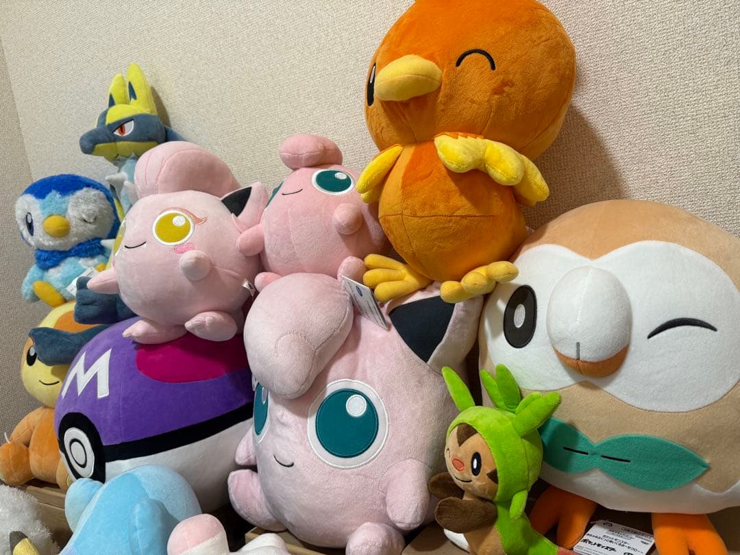 ポケモン ぬいぐるみ20体　チルタリス　マスターボール　アチャモ　まとめ売り